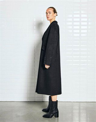 Meadow WBL Wool Frakke - Black